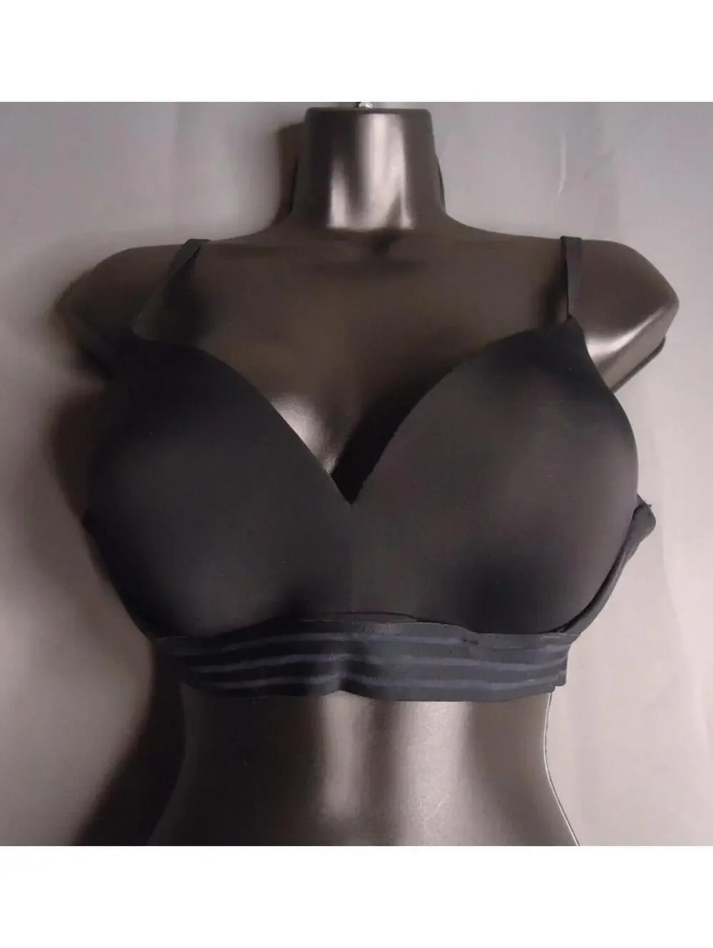 Auden Wirefree Push-Up Bra Lightly Lined Black Size 36D